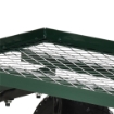 CARRELLO DA GIARDINO IN ACCIAIO CON CAPACITÀ 150 KG E MANIGLIA RIVESTITA 94X48.5X100 CM NERO E VERDE