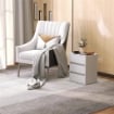 CASSETTIERA 3 CASSETTI MODERNA IN LEGNO BIANCO 40X30X50.5 CM