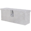CASSETTA PORTAUTENSILI DA 2 KG CON CHIUSURA A CHIAVE IN LAMIERA DI ALLUMINIO 50X15.5X20.5 CM ARGENTO
