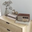 CASSETTIERA 3 CASSETTI IN LEGNO PER CAMERA E INGRESSO STILE NORDICO 80X40X77.5 CM ROVERE