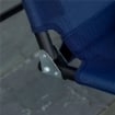 DONDOLO DA GIARDINO 3 POSTI CON TETTUCCIO REGOLABILE TESSUTO OXFORD E ACCIAIO 172X110X153 CM BLU SCURO