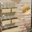 FIORIERA CON GRIGLIATO E FORI DI DRENAGGIO IN LEGNO DI ABETE 60X16X100 CM