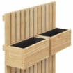 FIORIERA CON GRIGLIATO E FORI DI DRENAGGIO IN LEGNO DI ABETE 60X16X100 CM
