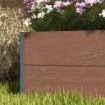 FIORIERA DA ESTERNO CON SPALLIERA A DOGHE PER PIANTE RAMPICANTI 72X38X150 CM MARRONE CHIARO