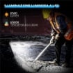 FARETTO LED DA LAVORO DA 6500K CON TESTA GIREVOLE E SUPPORTO REGOLABILE IN ALLUMINIO E METALLO 35X20X32 CM NERO