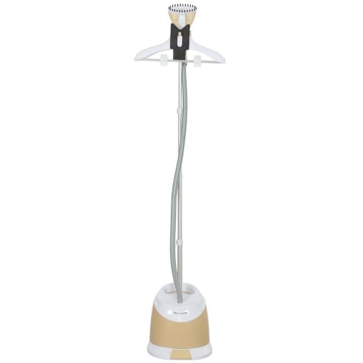 FERRO DA STIRO VERTICALE A VAPORE 1800W CON SERBATOIO 1.8L ALTEZZA REGOLABILE 32X32X32 CM E ACCESSORI ORO