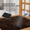 FIORIERA CON TRALICCIO PER RAMPICANTI CON FORO DI DRENAGGIO E FODERA IN LEGNO 40X40X120 CM MARRONE