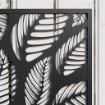 FIORIERA RIALZATA CON TRALICCIO DECORATIVO PER RAMPICANTI DA TERRA E PARETE 61X23X113 CM NERO