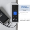 FRIGO PER AUTO DA 50L CON PANNELLO TOUCH MANIGLIA E 2 RUOTE IN ALLUMINIO E PLASTICA 58.6X37.8X54.5 CM GRIGIO