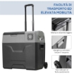 FRIGO PER AUTO DA 50L CON PANNELLO TOUCH MANIGLIA E 2 RUOTE IN ALLUMINIO E PLASTICA 58.6X37.8X54.5 CM GRIGIO