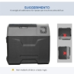FRIGO PER AUTO DA 50L CON PANNELLO TOUCH MANIGLIA E 2 RUOTE IN ALLUMINIO E PLASTICA 58.6X37.8X54.5 CM GRIGIO