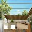 GAZEBO PERGOLA 3X3 M CON TETTUCCIO RETRATTILE 8 VITI E 8 PICCHETTI IN POLIESTERE 180G E METALLO CACHI