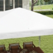 GAZEBO DA GIARDINO 3X3 M PIEGHEVOLE E PORTATILE CON COPERTURA ANTI UV BIANCO