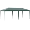 GAZEBO DA GIARDINO 6X3 M PER EVENTI CON PARETI RIMOVIBILI E FINESTRE TRASPARENTI VERDE