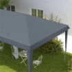 GAZEBO DA GIARDINO POP-UP 6X3 M PIEGHEVOLE TENDONE PER FESTE CON SACCA DI TRASPORTO GRIGIO