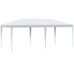 GAZEBO DA GIARDINO PER EVENTI CON 4 PARETI RIMOVIBILI CON FINESTRE 5.8X2.9X2.5M BIANCO