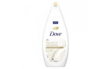 DOVE BAGNODOCCIA SETA PREZIOSA PER UNA PELLE MORBIDA EFFETTO SETA FORMATO SPECIALE 750 ML OKX