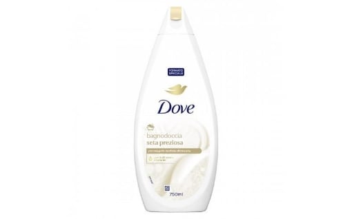 DOVE BAGNODOCCIA SETA PREZIOSA PER UNA PELLE MORBIDA EFFETTO SETA FORMATO SPECIALE 750 ML OKX