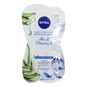 NIVEA MASCHERA IDRATANTE E RINFRESCANTE PER IL VISO IN FORMATO MONODOSE DA 15 ML