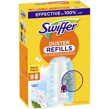 SWIFFER DUSTER REFILL CATTURAPOLVERE PIUMINI PROFUMATI CLEAN & FRESH 9 PZ MAXI PACK OKX