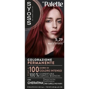 PALETTE SYOSS COLORAZIONE PERMANENTE 100% COPERTURA CAPELLI BIANCHI PER CAPELLI PIÙ FORTI 5.26 ROSSO INTENSO OKX