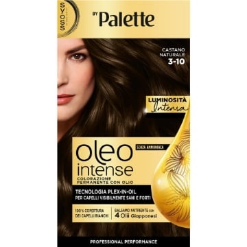 PALETTE SYOSS OLEO INTENSE COLORAZIONE PERMANENTE CON OLIO SENZA AMMONIACA CON 4 OLII GIAPPONESI 3.10 CASTANO NATURALE OKX