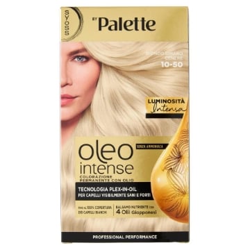PALETTE SYOSS OLEO INTENSE COLORAZIONE PERMANENTE CON OLIO SENZA AMMONIACA CON 4 OLII GIAPPONESI 10.50 BIONDO CHIARO OKX