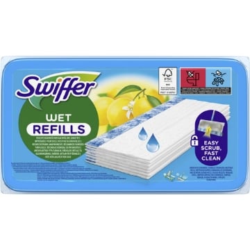 SWIFFER WET REFILL PANNO LAVAPAVIMENTI FRAGRANZA AL LIMONE 24 PZ OKX