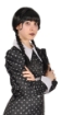 COSTUME HALLOWEEN MERCOLEDI ADDAMS CON PARRUCCA TAGLIA 9-11 ANNI