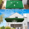 OMBRELLONE DA GIARDINO 2X3 M CON APERTURA A MANOVELLA INCLINABILE E ANTI UV 50+ VERDE