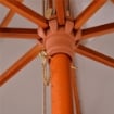 OMBRELLONE DA GIARDINO 3X3M CON 8 STECCHE IN BAMBÙ E COPERTURA PARASOLE A 2 LIVELLI GRIGIO