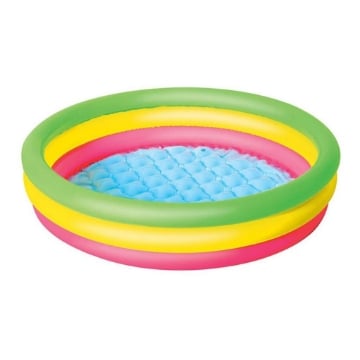 BESTWAY PISCINA GONFIABILE PER BAMBINI CON VALVOLE DI SICUREZZA TOPPA DI RIPARAZIONE INCLUSA 152 X 30 CM 