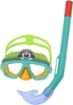 BESTWAY MASCHERA SUBACQUEA CON BOCCAGLIO PER BAMBINI CON ANIMALETTI DAI 3 ANNI + COLORI E FANTASIA ASSORTITA 