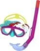 BESTWAY MASCHERA SUBACQUEA CON BOCCAGLIO PER BAMBINI CON ANIMALETTI DAI 3 ANNI + COLORI E FANTASIA ASSORTITA 