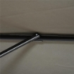 OMBRELLONE DA GIARDINO A MANOVELLA 2.5X2.5 M CON ROTAZIONE 360° E PARASOLE REGOLABILE GRIGIO CHIARO