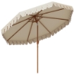 OMBRELLONE DA GIARDINO A MANOVELLA E INCLINABILE PRESE D'ARIA E 8 STECCHE 2.7X2.4 M CREMA