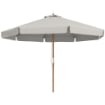 OMBRELLONE DA GIARDINO CON DOPPIO TETTUCCIO IN BAMBÙ E POLIESTERE Ø 325X250 CM GRIGIO