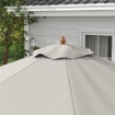 OMBRELLONE DA GIARDINO CON DOPPIO TETTUCCIO IN BAMBÙ E POLIESTERE Ø 325X250 CM GRIGIO