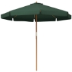 OMBRELLONE DA GIARDINO CON DOPPIO TETTUCCIO IN BAMBÙ E POLIESTERE Ø 325X250 CM VERDE