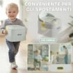 VASINO PER BAMBINI 3 IN 1 CON VASCHETTA RIMOVIBILE E IMBOTTITURA, ETÓ 6 MESI-6 ANNI, GRIGIO