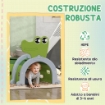 TUNNEL PER BAMBINI 3-6 ANNI A FORMA DI COCCODRILLO, GIOCO PER INTERNO ED ESTERNO IN PLASTICA, VERDE