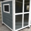 CUCCIA PER CANI TAGLIA MEDIA DA ESTERNO CON TETTO APRIBILE IN LEGNO, 101X66.5X70.5 CM, GRIGIO