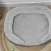 CUCCIA DIVANO PER CANI CON IMBOTTITURA, LETTINO PER CANI TAGLIA GRANDE E MEDIA FINO 25KG, 90X78X25CM, GRIGIO