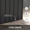 PANCA CONTENITORE DA 450L CON 2 ROTELLE E MANIGLIE IN ACCIAIO E PP 125.5X61.5X70 CM GRIGIO SCURO