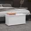 PANCA CONTENITORE MULTIUSO IN LEGNO PER CAMERA E INGRESSO 80X40X40 CM BIANCO