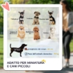 PASSEGGINO PER CANI CON CESTO, CUSCINO E 2 GUINZAGLI, IN ACCIAIO E TESSUTO OXFORD, 81X48X99 CM, NERO E BLU SCURO