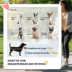 PASSEGGINO PER CANI PICCOLI PIEGHEVOLE CON COPERTURA ANTIPIOGGIA, RUOTE GIREVOLI E CON FRENI, GRIGIO