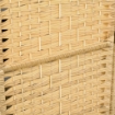 PARAVENTO A 3 ANTE PIEGHEVOLE PER INTERNI AUTOPORTANTE E INTRECCIATO 135X180 CM COLOR LEGNO