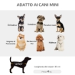 PASSEGGINO PER CANI PIEGHEVOLE CON BORSA E CUSCINO IN ACCIAIO E TESSUTO OXFORD 53X45X28 CM BLU SCURO