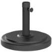 BASE PER OMBRELLONE DA 22 KG ROTONDA PER OMBRELLONI MAX 2.8 M E PALI DA 38 MM O 48 MM NERO